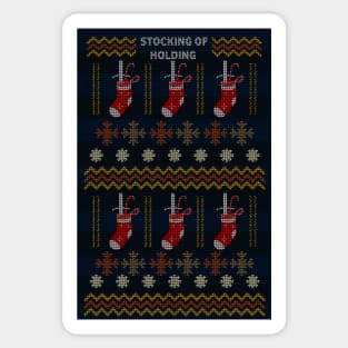 Christmas Sweater Stocking of Holding - Board Games TRPG Design - Board Game Art Sticker